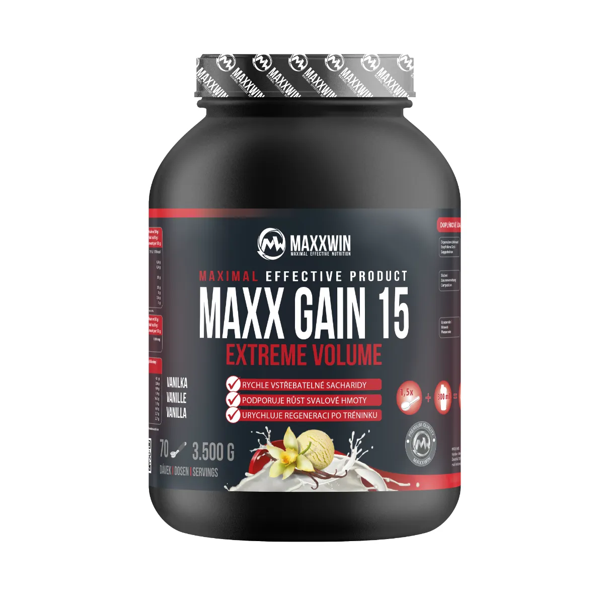 MAXXWIN MAXX GAIN 15 vanilka 3500 g