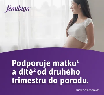 Femibion. Podporuje matku a dítě od druhého trimestru do porodu. Femibion. Podporuje matku a dítě od druhého trimestru do porodu.