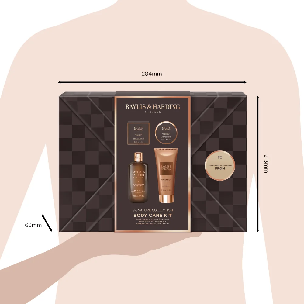 Baylis & Harding Pánská dárková sada péče o tělo Black Pepper & Ginseng 4 ks