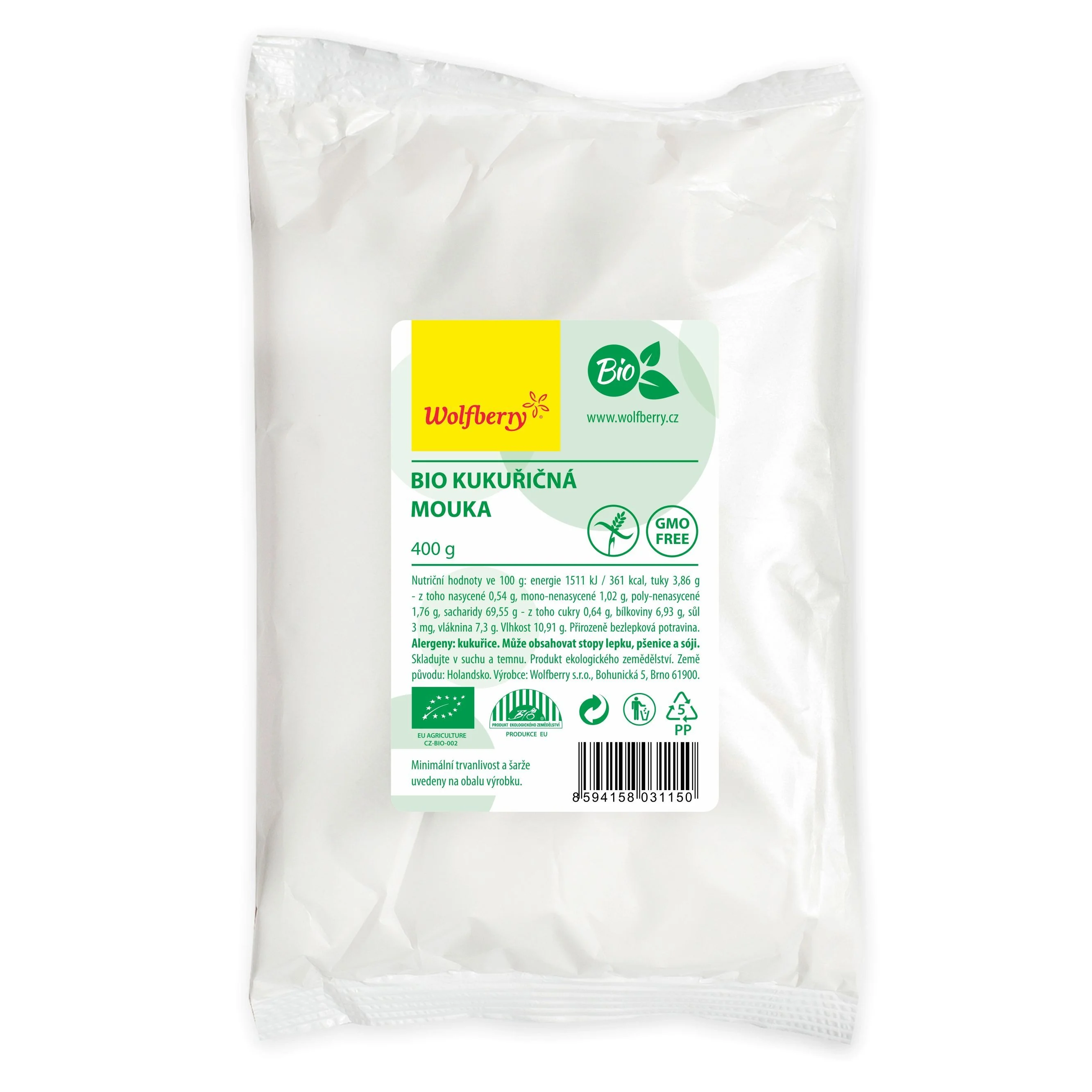 Wolfberry Kukuřičná mouka BIO 400g