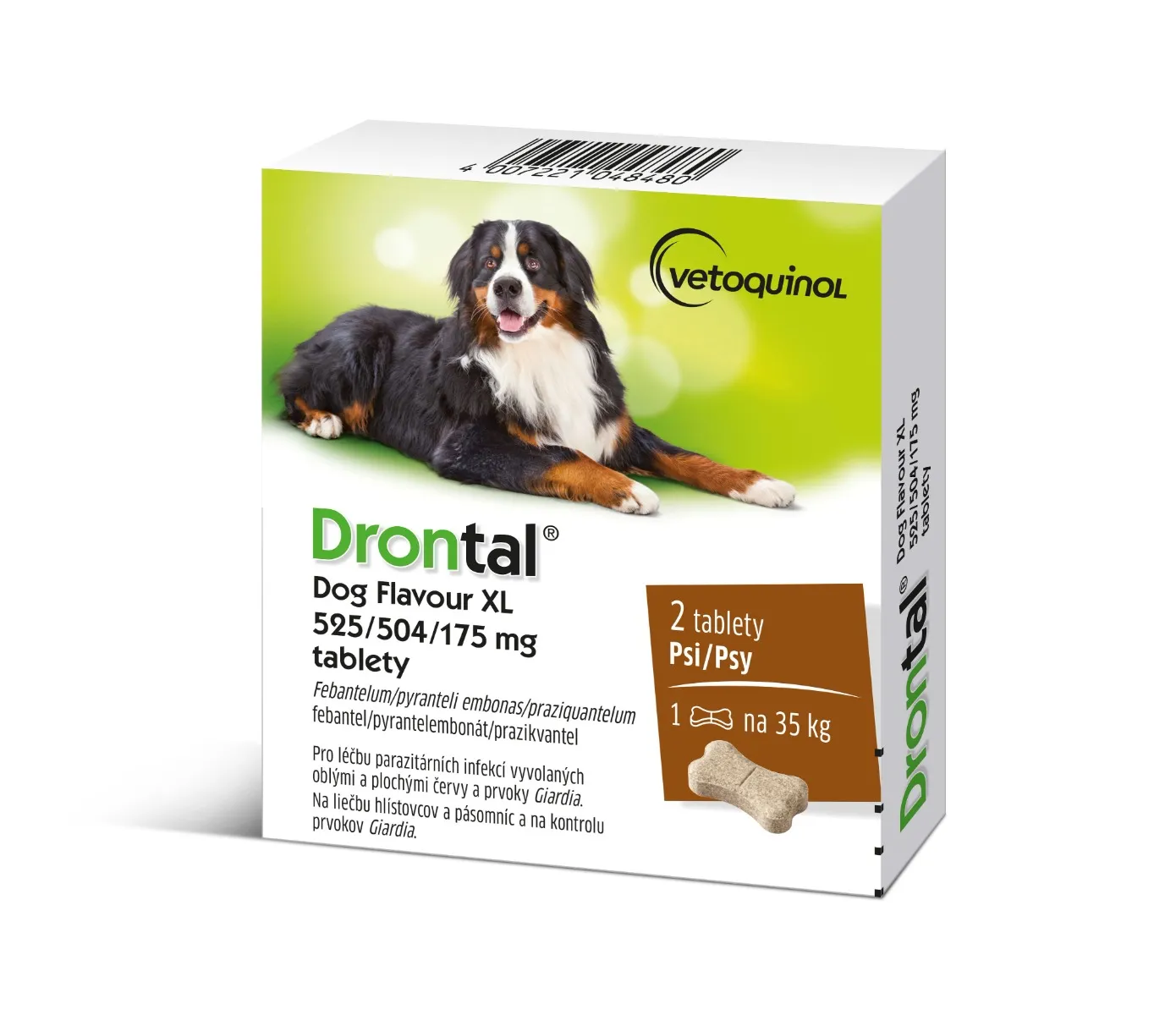 Drontal Dog Flavour XL 525/504/175 mg 2 tablety
