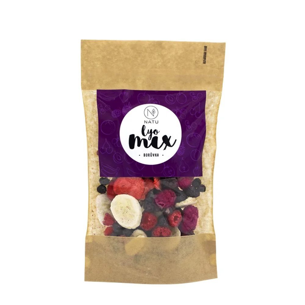 NATU Lyo mix borůvka & jahoda 35 g