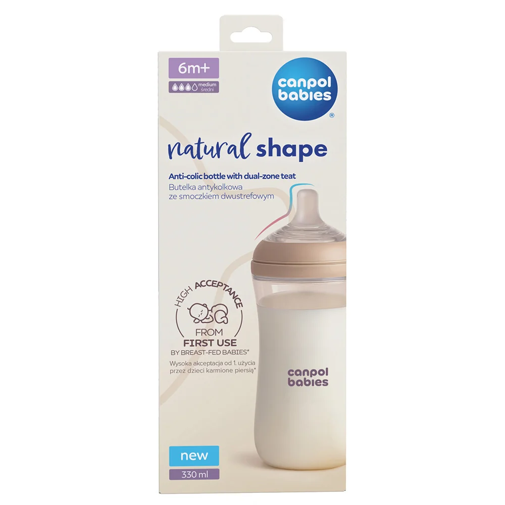 Canpol babies Natural Shape Antikoliková lahev 330 ml