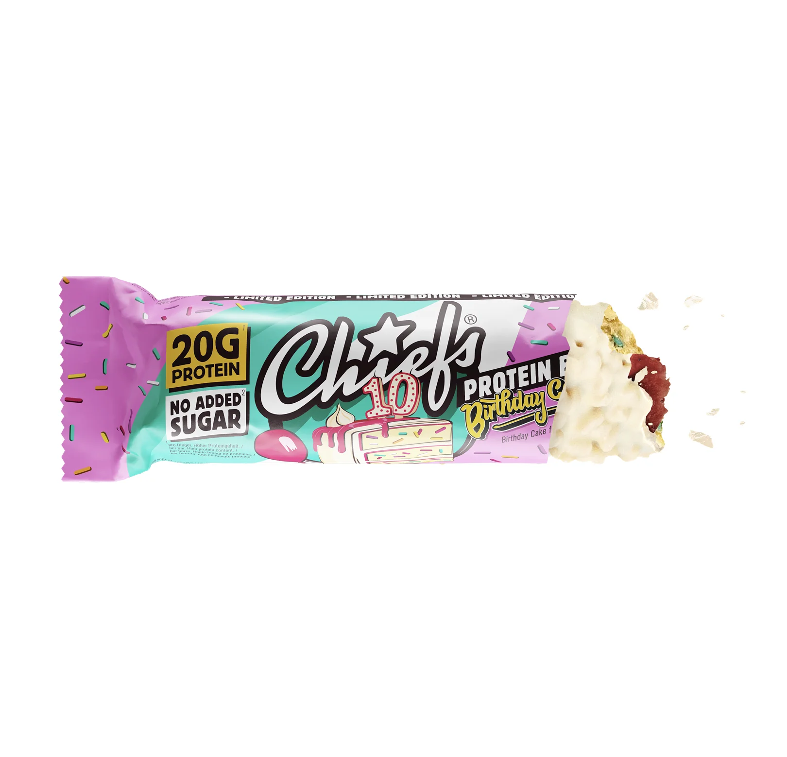 Chiefs Birthday Cake proteinová tyčinka 55 g