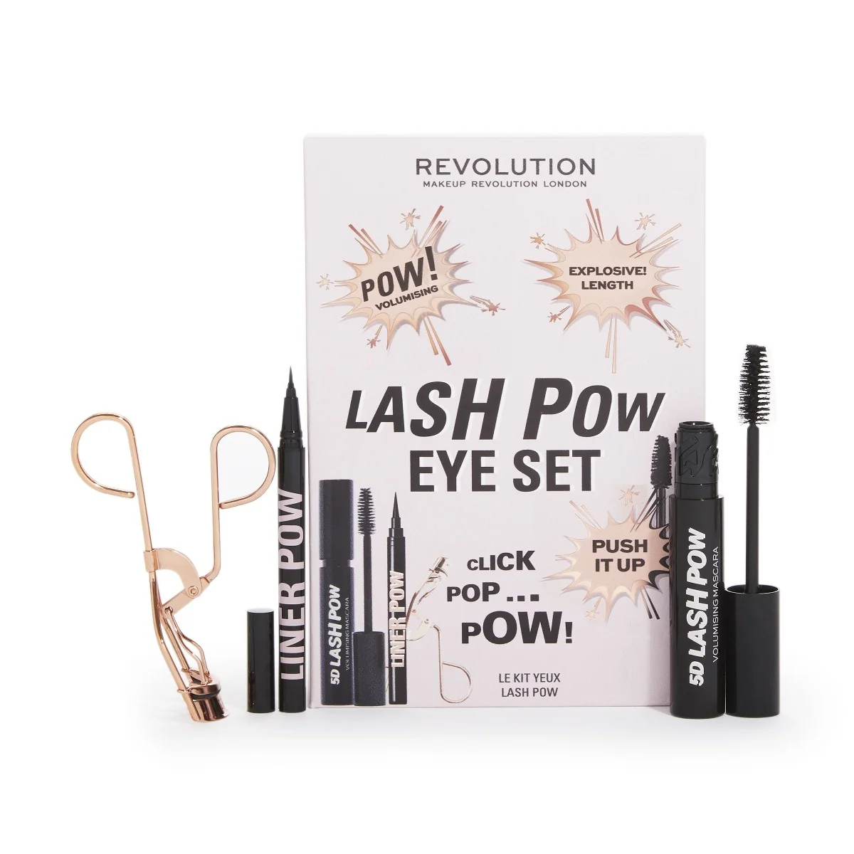 Makeup Revolution Lash Pow Eye Set sada na oči 3 ks