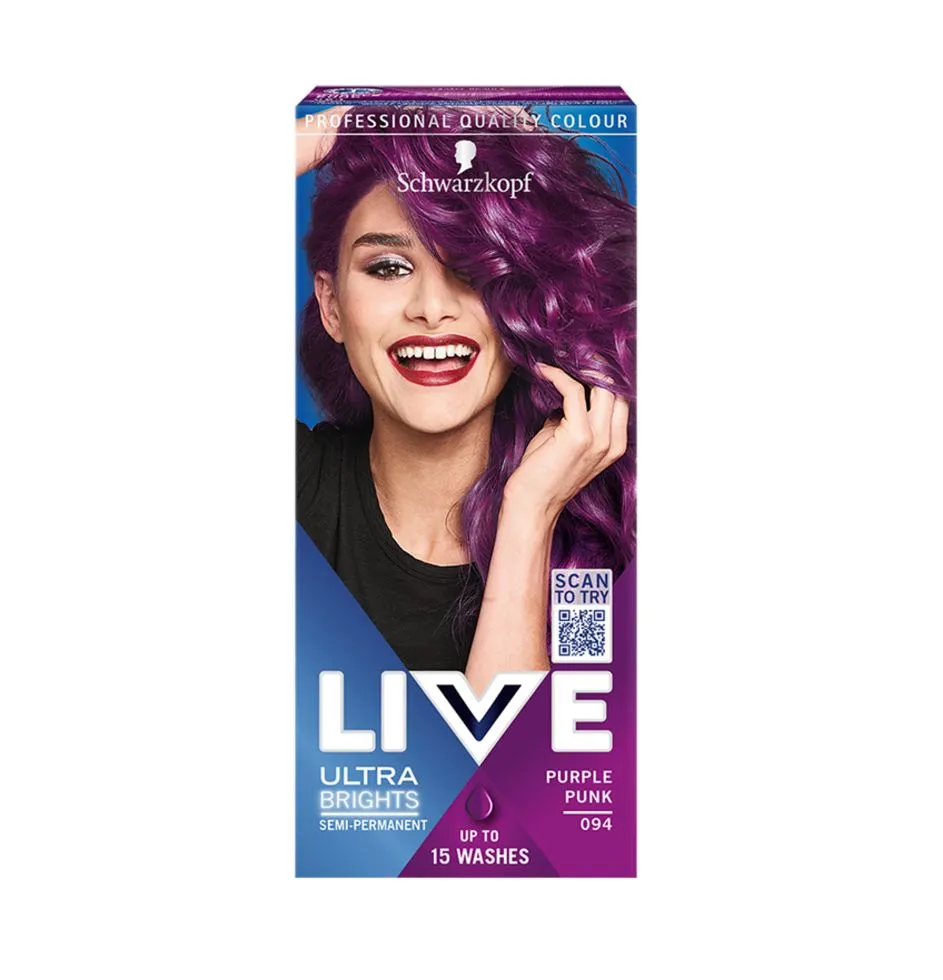 Live Ultra Brights Barva na vlasy 094 rebelská fialová 60 ml