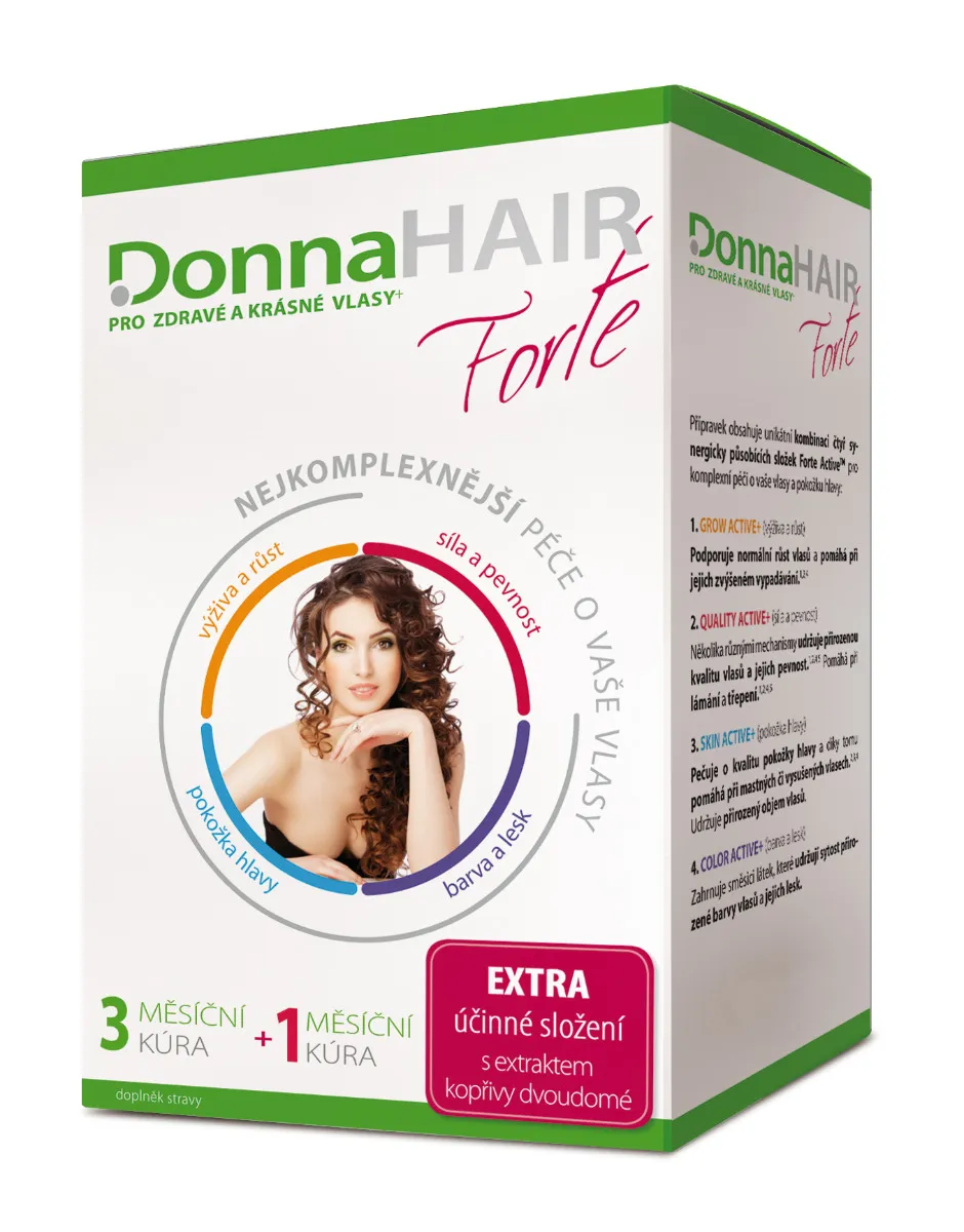 Donna Hair FORTE 4měsíční kúra 90+30 tobolek