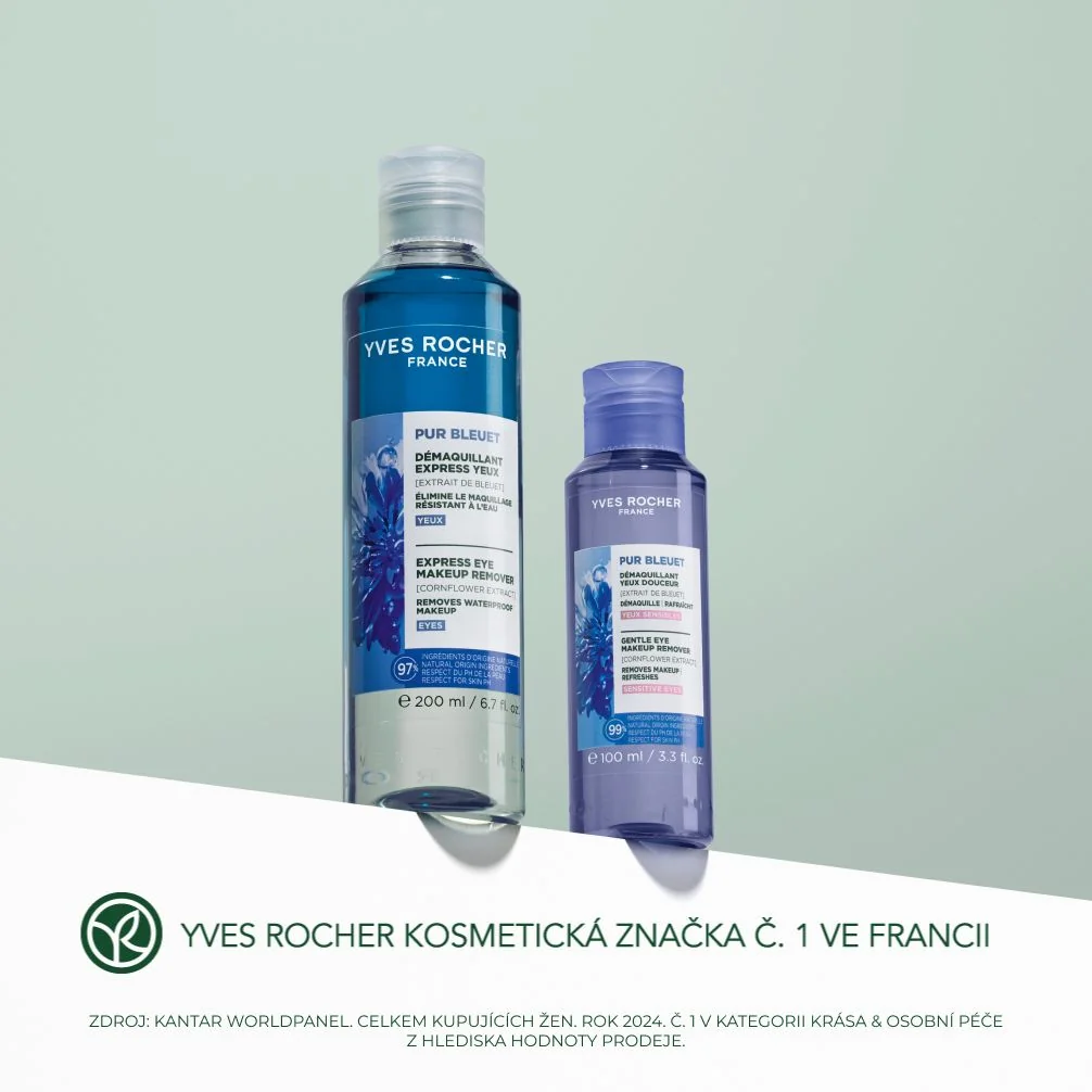 Yves Rocher Pur Bleuet Expresní odličovač na oči s chrpou 200 ml