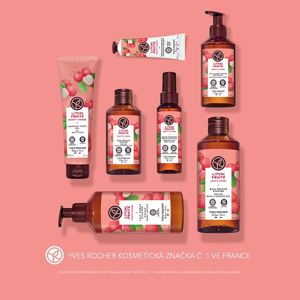 Yves Rocher Bain de Nature Tělové mléko liči 390 ml
