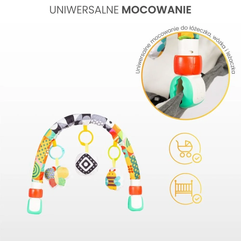 Toyz Edukační hrazdička na kočárek - barevná