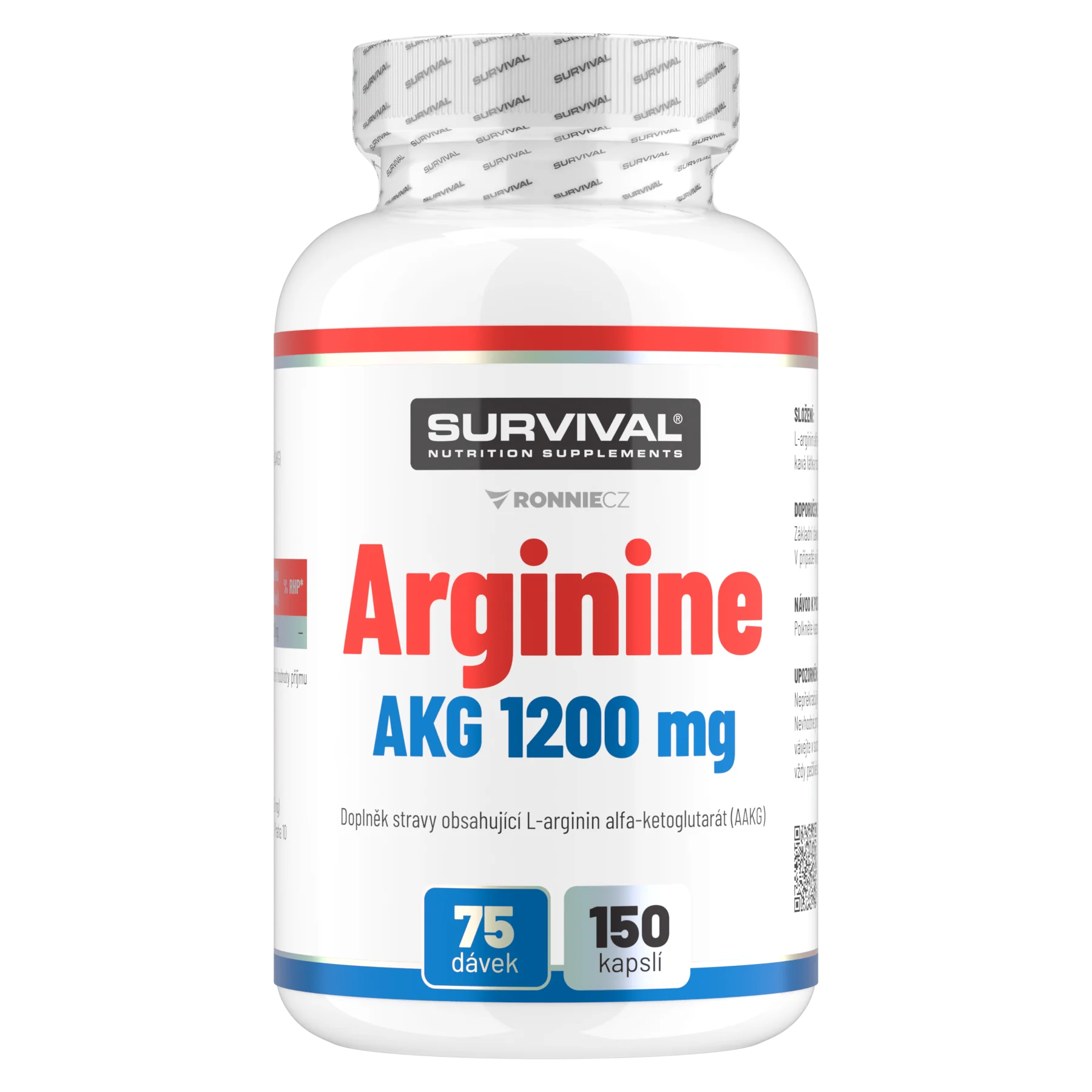 Survival Arginine AKG 1200 mg 150 cps