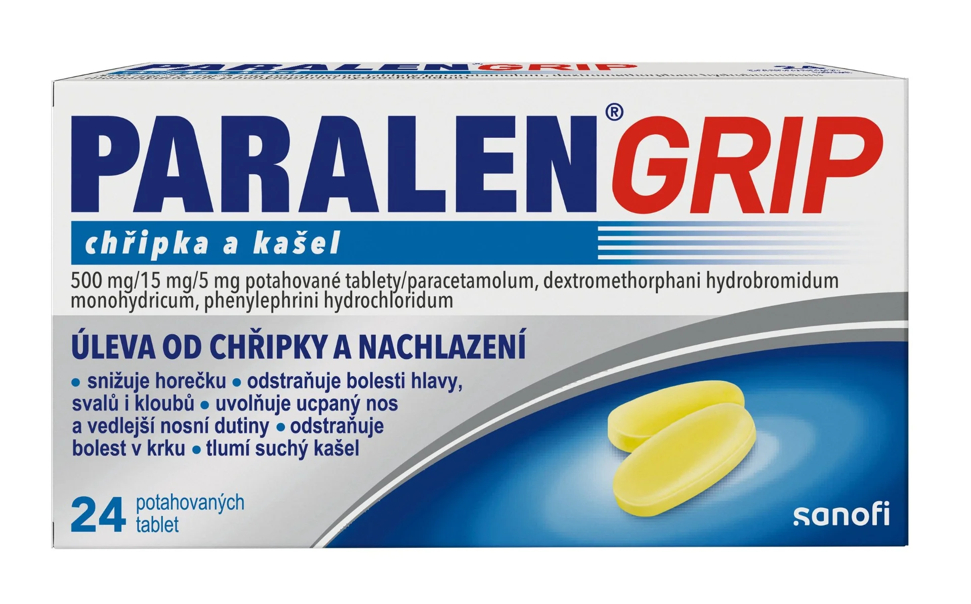 Paralen Grip Chřipka a kašel 24 tablet