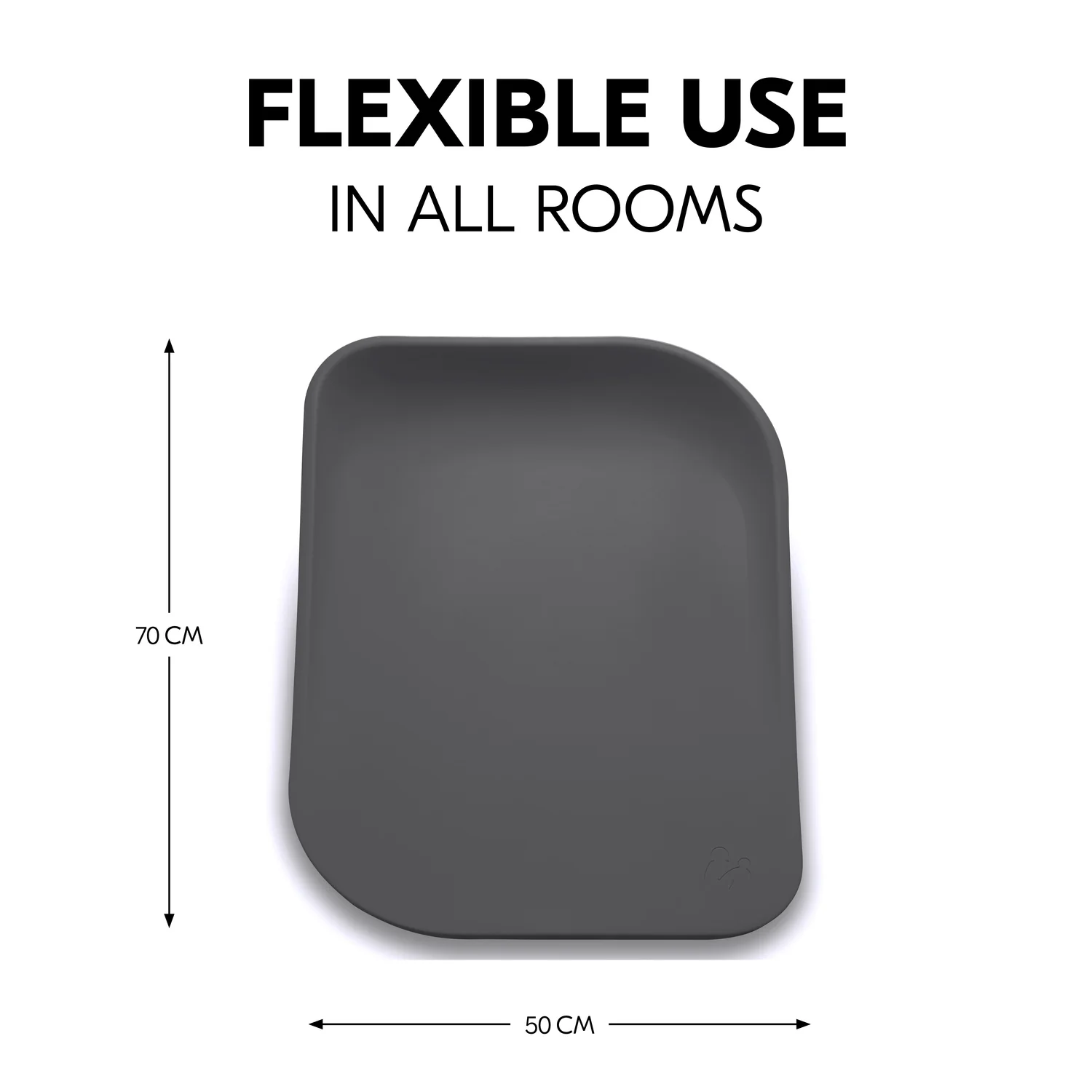 Hauck Přebalovací podložka silicon Change N Clean, antracit