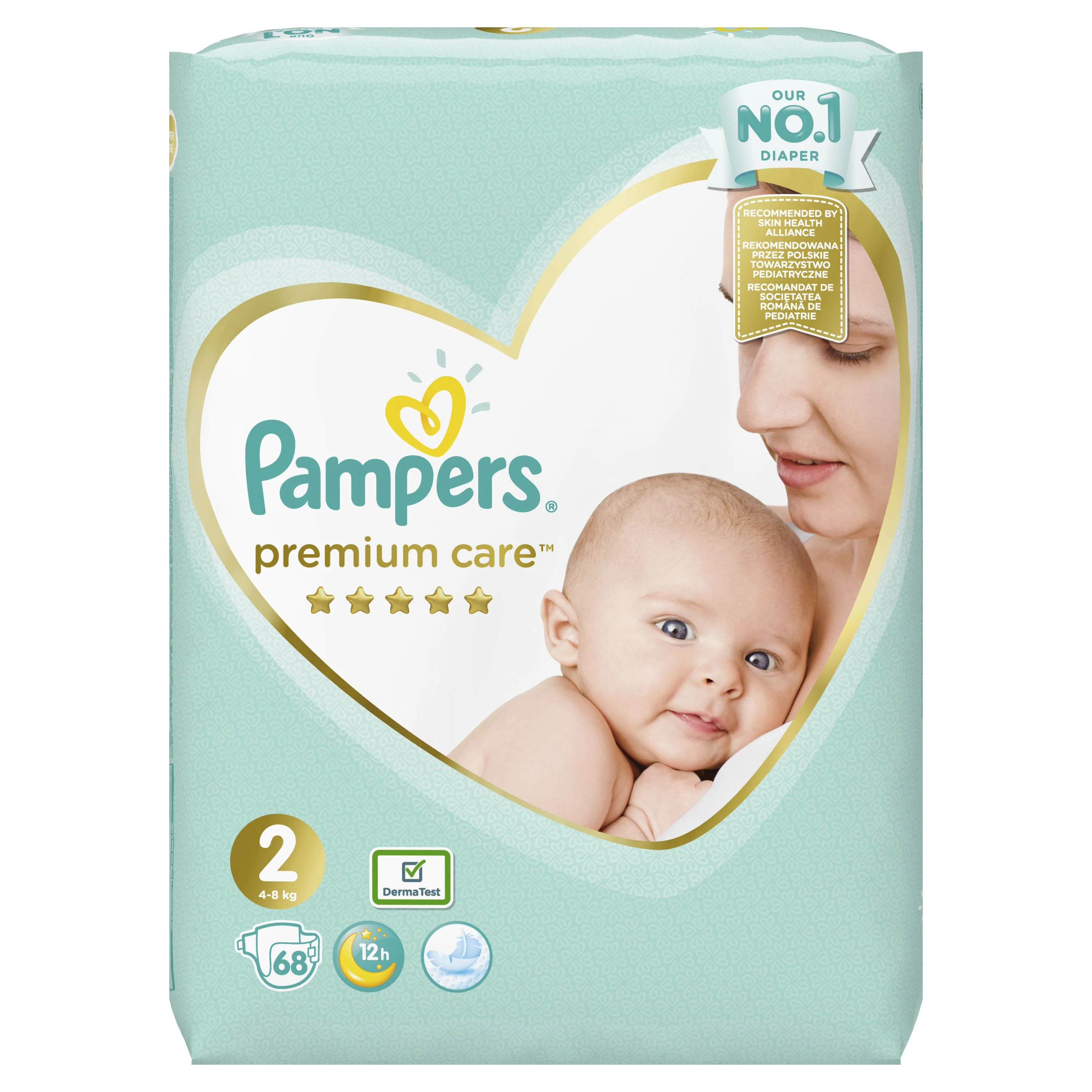 Pampers Premium Care vel. 2 4-8 kg dětské pleny 68 ks