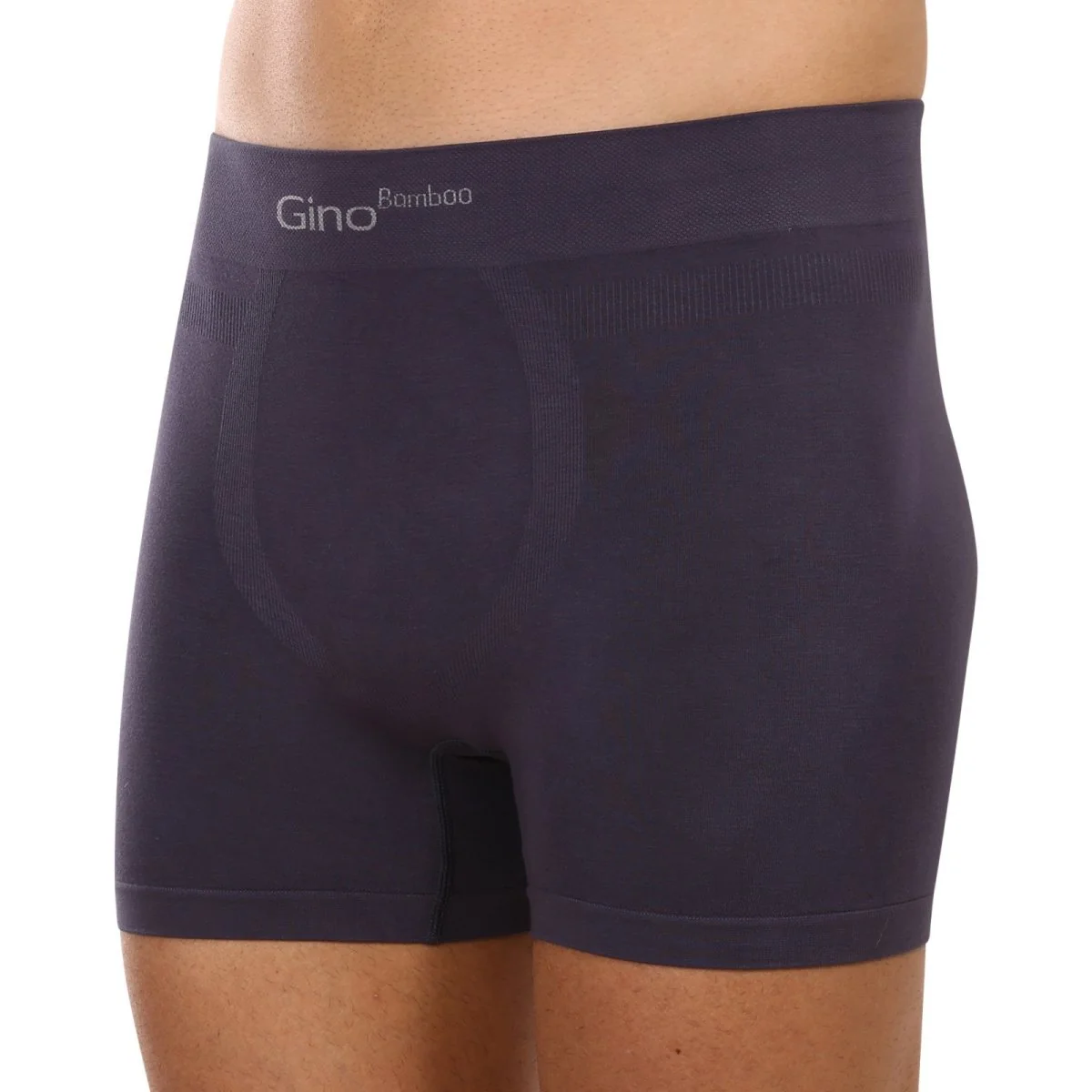 Gino Pánské boxerky bambusové bezešvé šedé (54004) XL