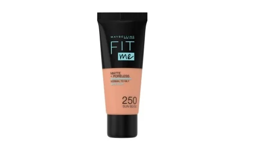 Maybelline Fit me Matte + Poreless odstín 250 Sun Beige make-up