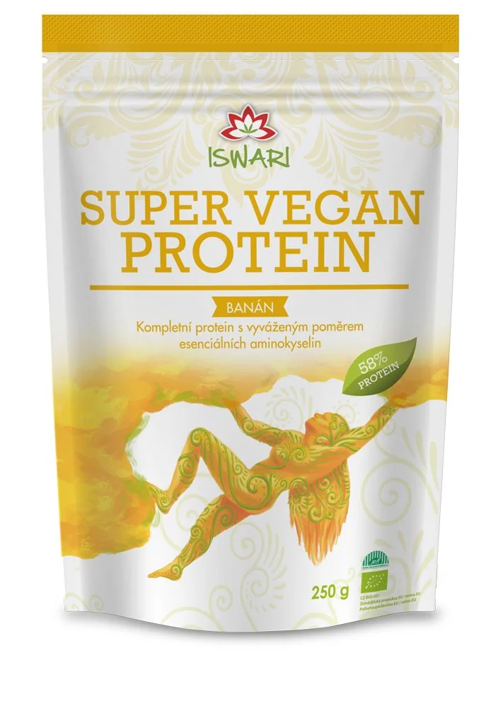 Iswari BIO Super Vegan Protein banán 250 g