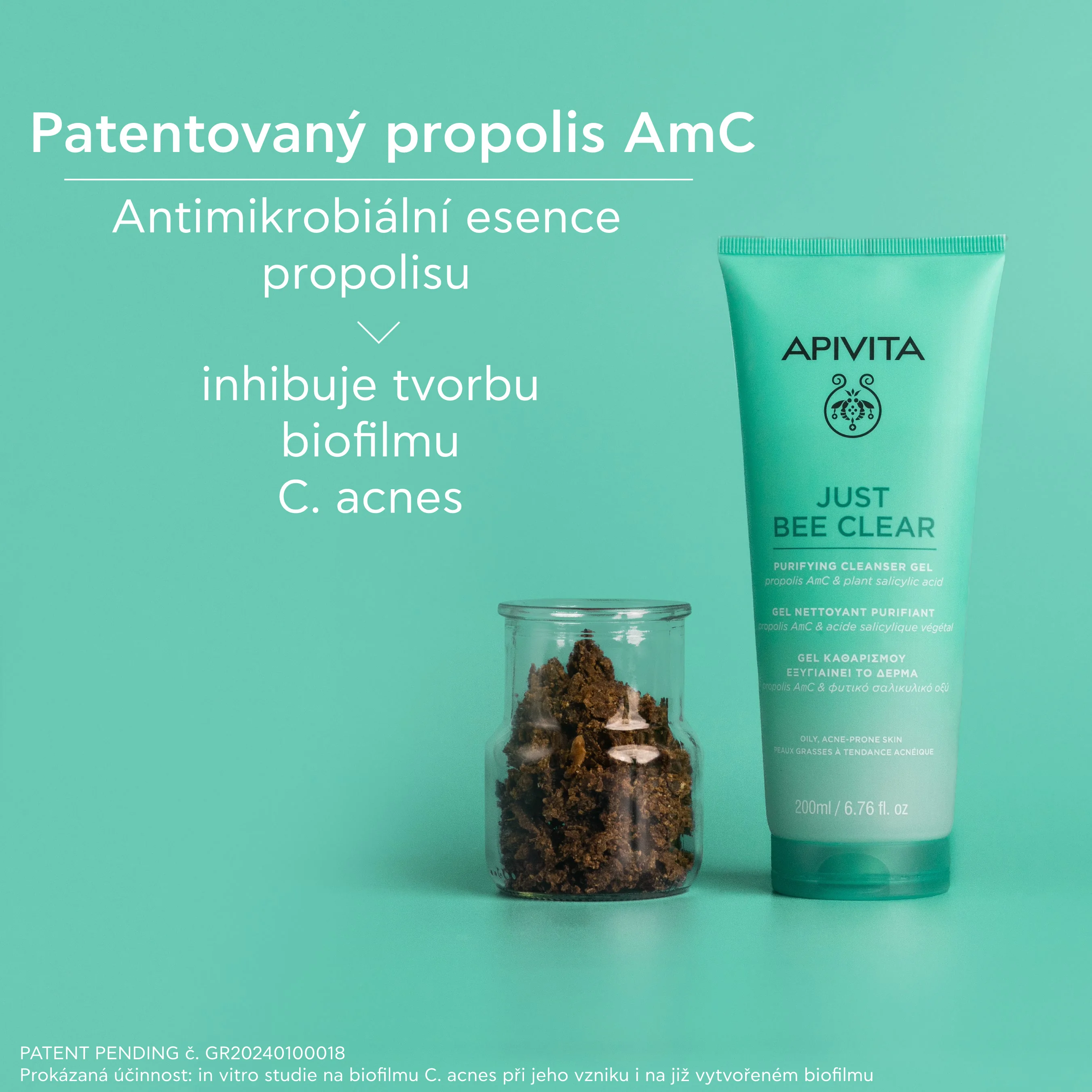 APIVITA Just Bee Clear čisticí gel na pleť se sklonem k akné 200 ml