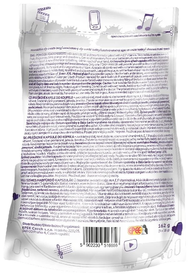 Netflix Lollipopz práškové kapsle do vany 9x18 g