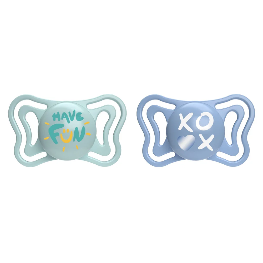 Chicco Dudlík Physio Light silikonový modrý 6–16 m 2 ks