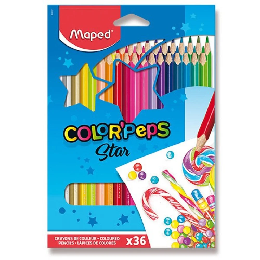 MAPED Pastelky 3HR Color Peps 36ks