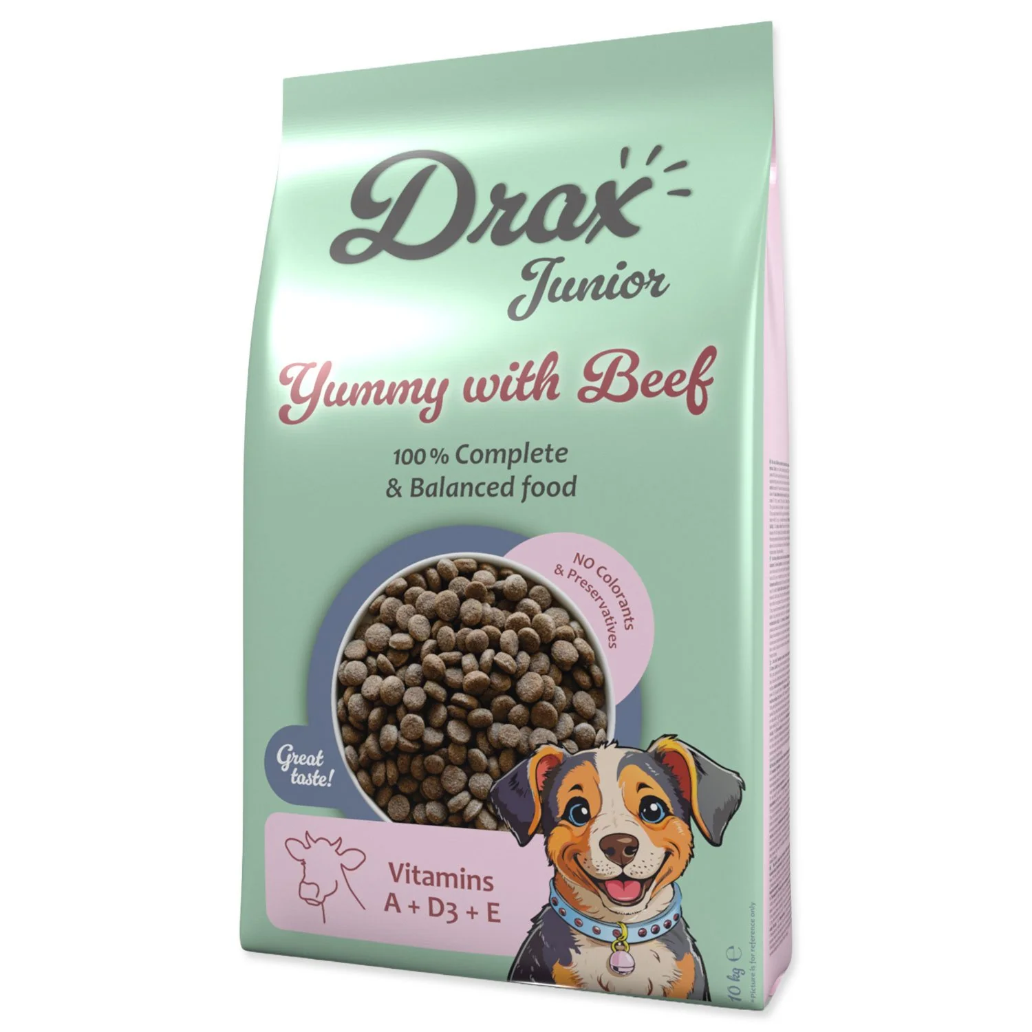 Drax Krmivo Junior s hovězím 10kg