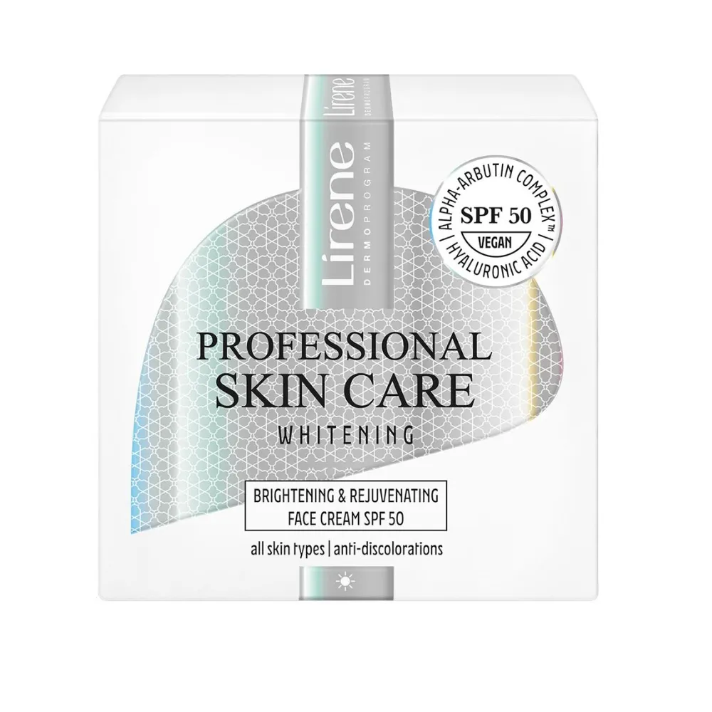 Lirene Whitening Professional skin care Denní krém SPF 50 50 ml
