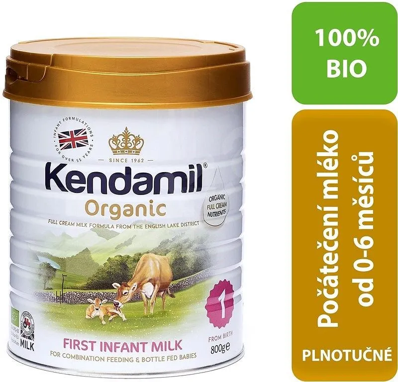 Kendamil 1 BIO Organické kojenecké mléko počáteční 800 g