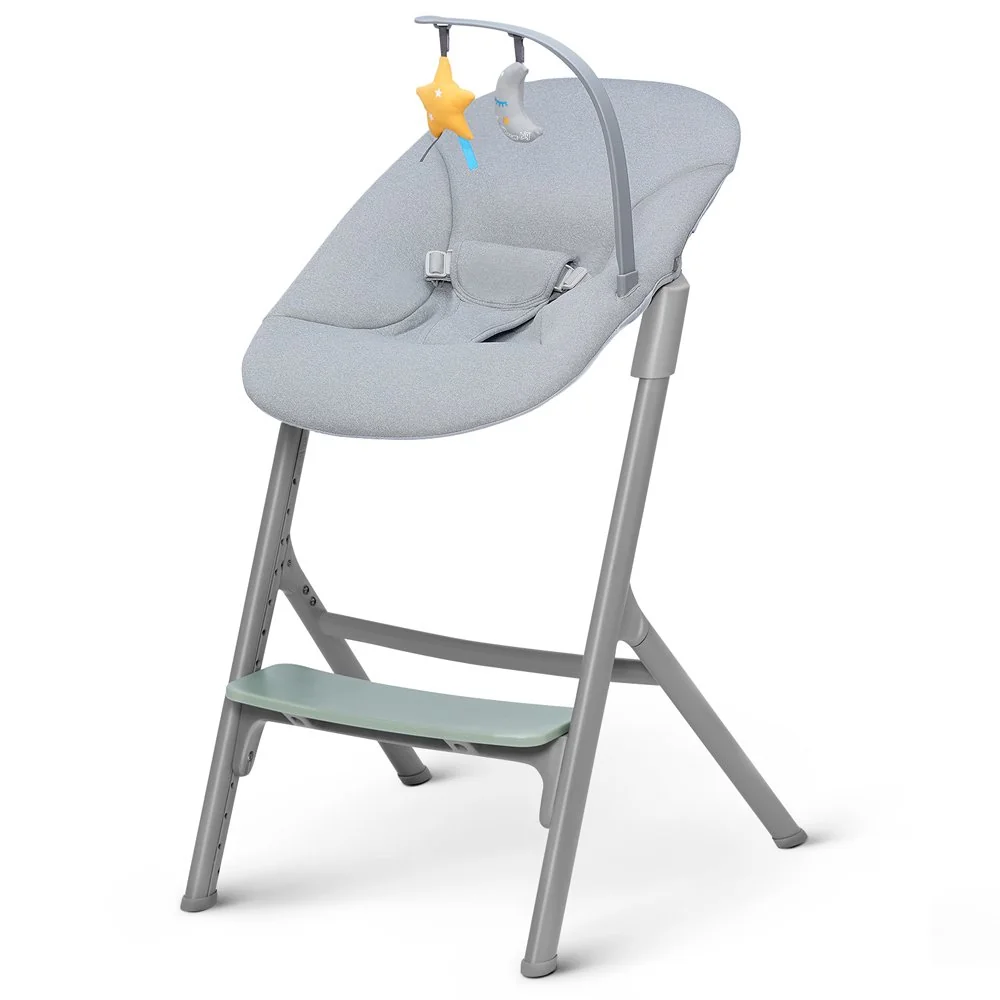 Kinderkraft select Set jídelní židlička Livy Olive Green + lehátko Calmee, Premium