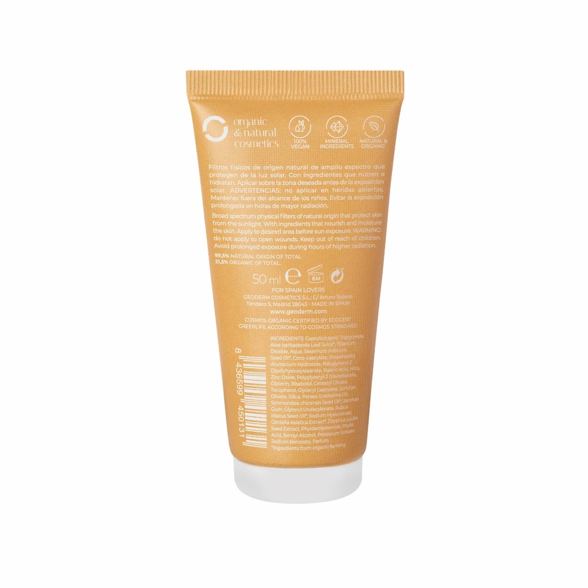 GEODERM SUN BIO Opalovací krém SPF50 50 ml