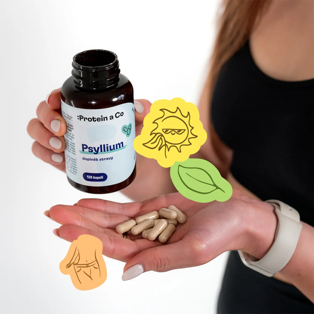 Protein a Co Psyllium - 120 kapslí