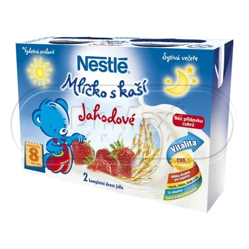 Nestlé Mlíčko s kaší Jahodové 2x200ml