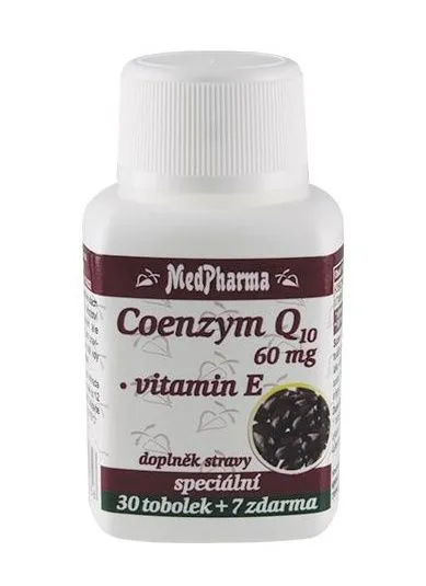 Medpharma Coenzym Q10 60 mg + vitamin E 37 tobolek