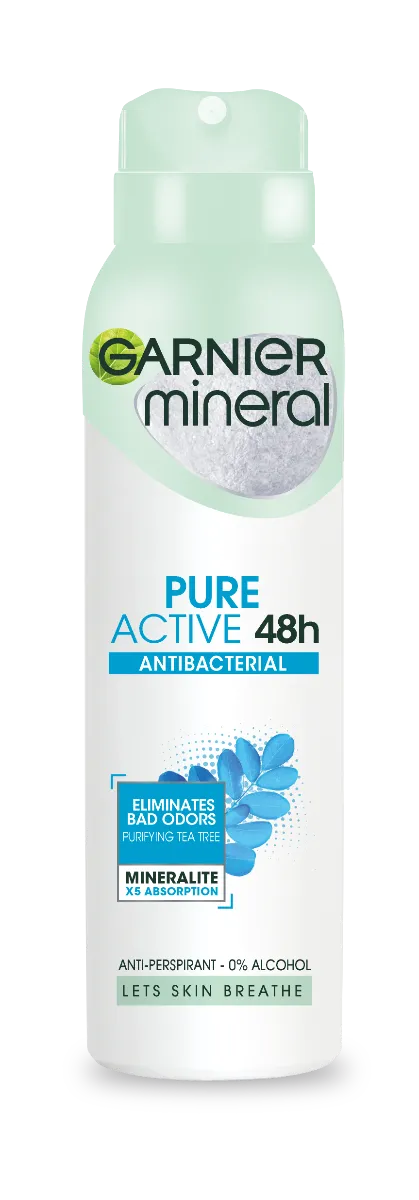 Garnier Mineral Pure Active Antiperspirant sprej 150 ml