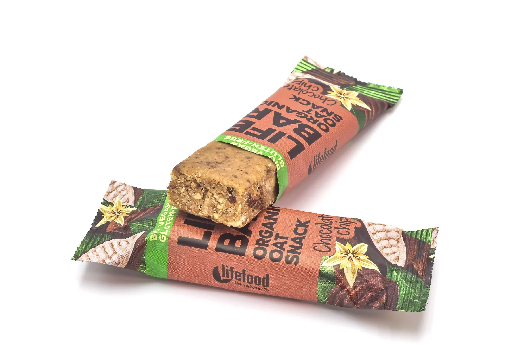 LifeFood Lifebar Oat Snack s kousky čokolády BIO 40 g