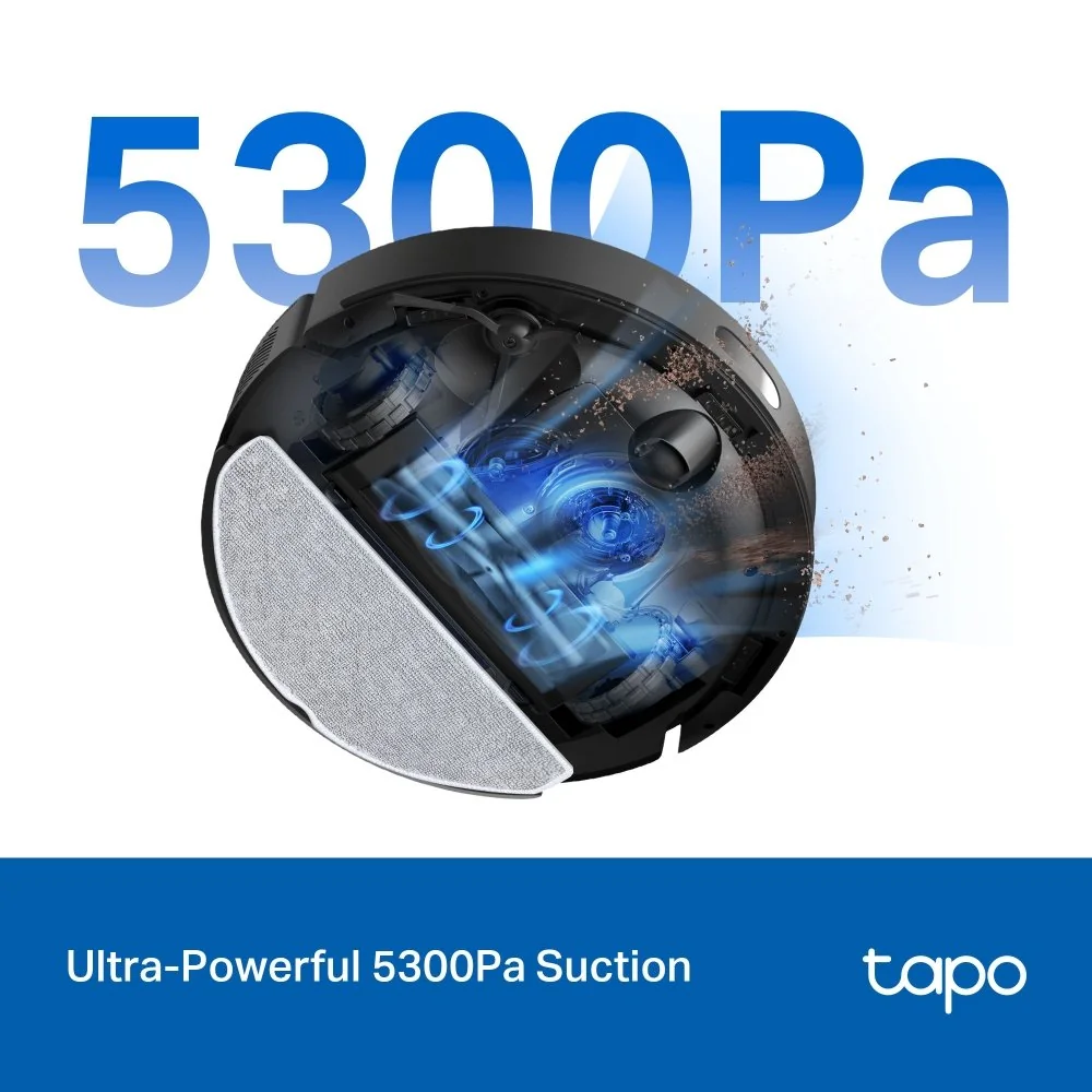 TP-Link Vysavač Tapo RV30 Max robotický s mopem, výkon 5300 Pa
