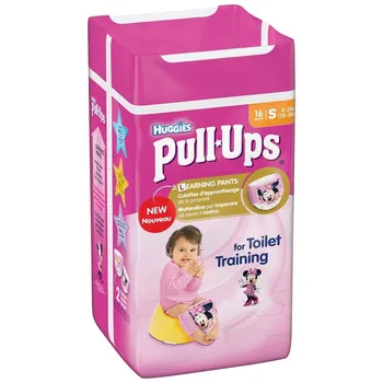 Huggies Pull Ups Small Girls cvičné kalhotky 16 ks