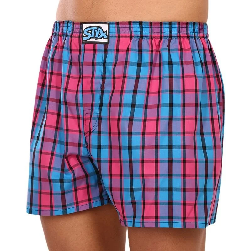Styx Pánské trenky klasická guma nadrozměr vícebarevné (E934) 4XL