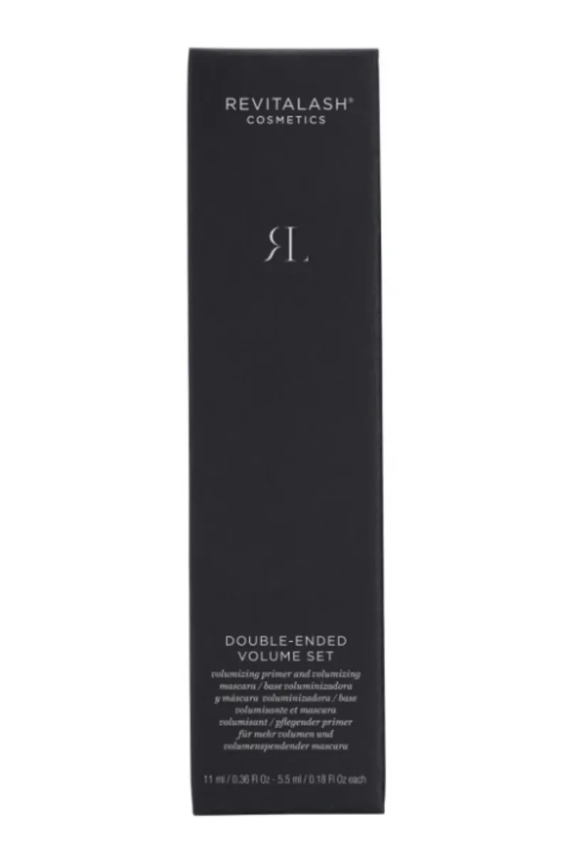 RevitaLash Cosmetics Double-Ended Volume Set báze na řasy a řasenka 11 ml
