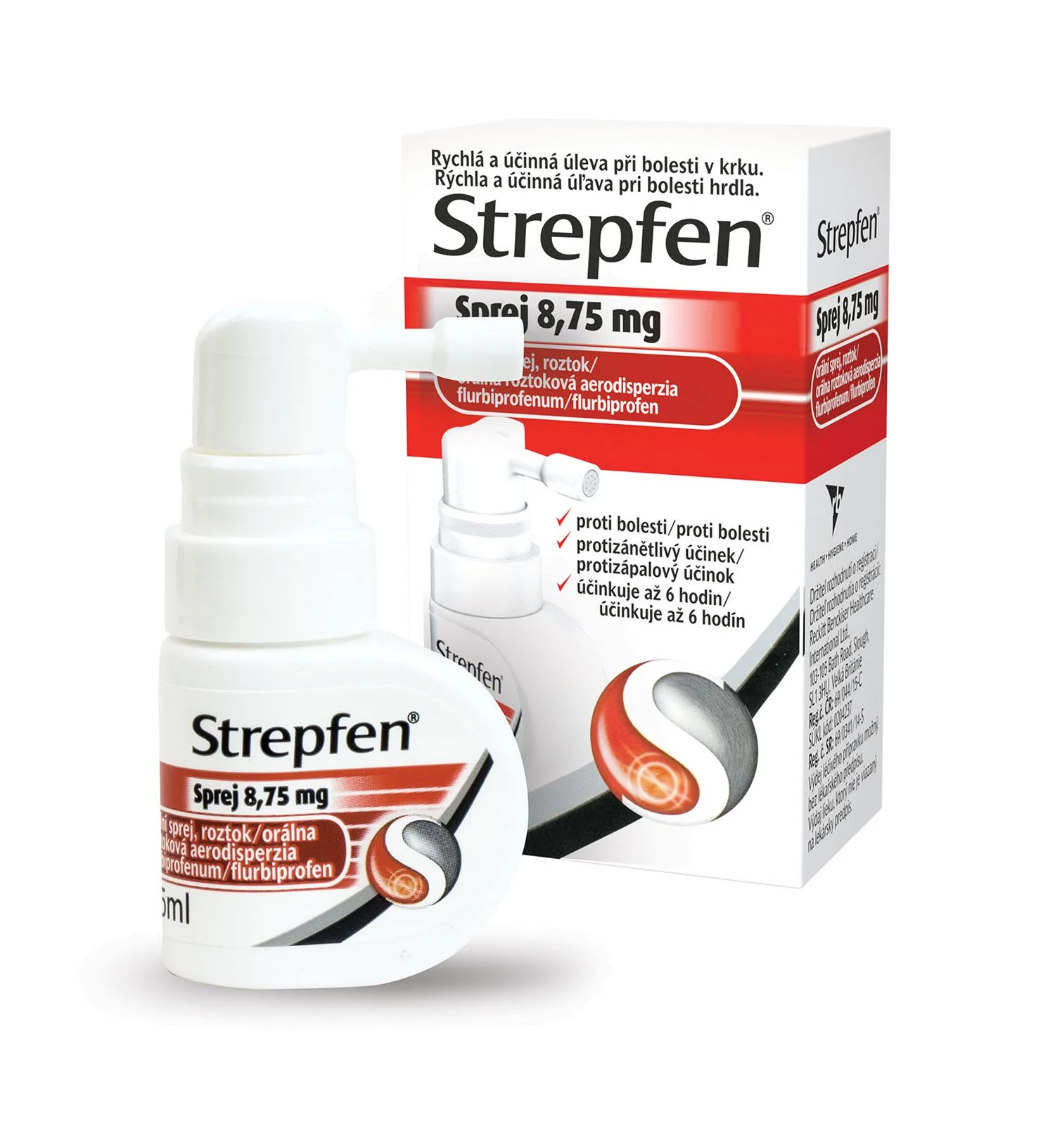 Strepfen Sprej 8,75 mg orální sprej, roztok 15 ml