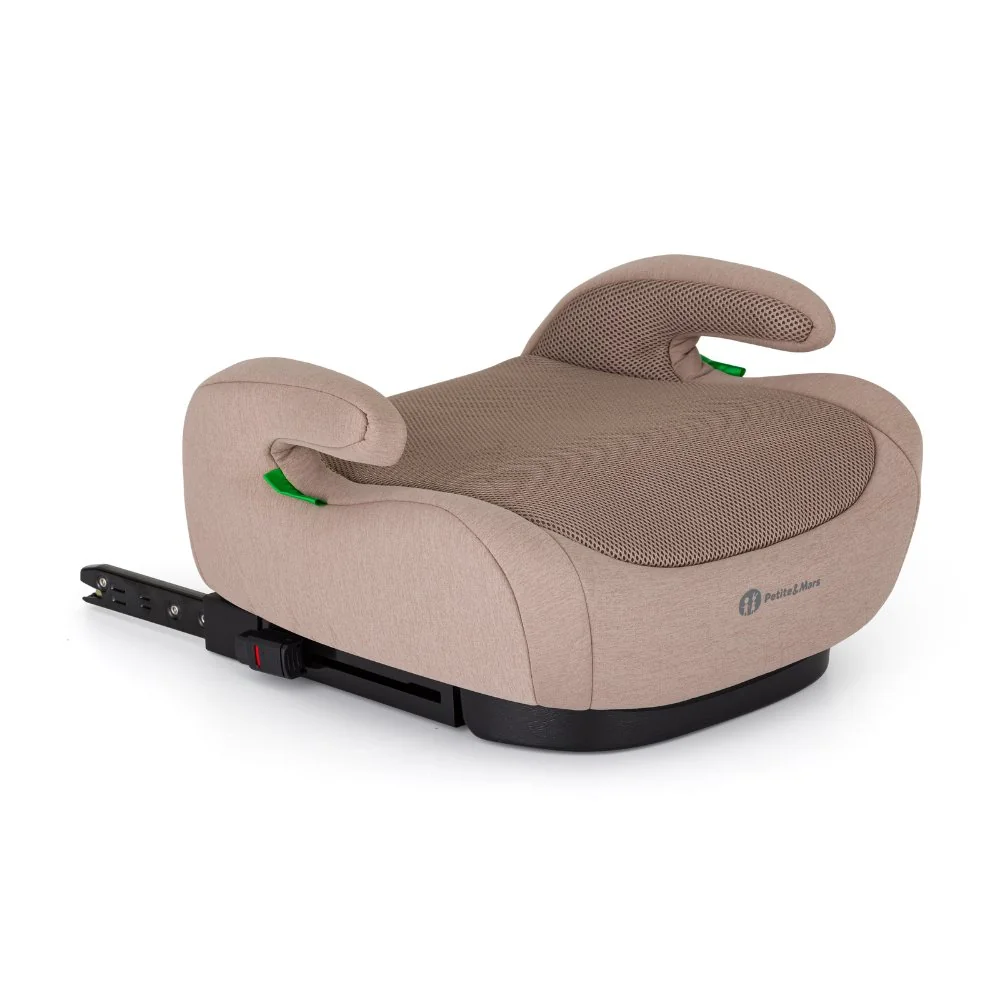 Petite&Mars Podsedák Optimus Pro i-Size Air Tan Brown 125 - 150 cm (22-36 kg)