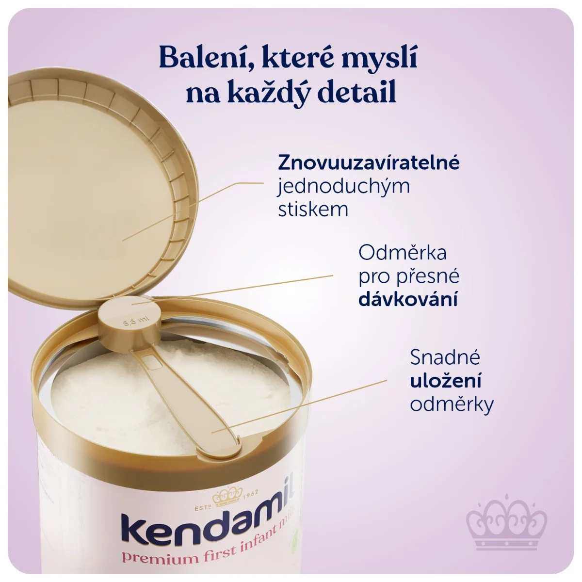 Kendamil 1 Premium Kojenecké počáteční mléko 800 g