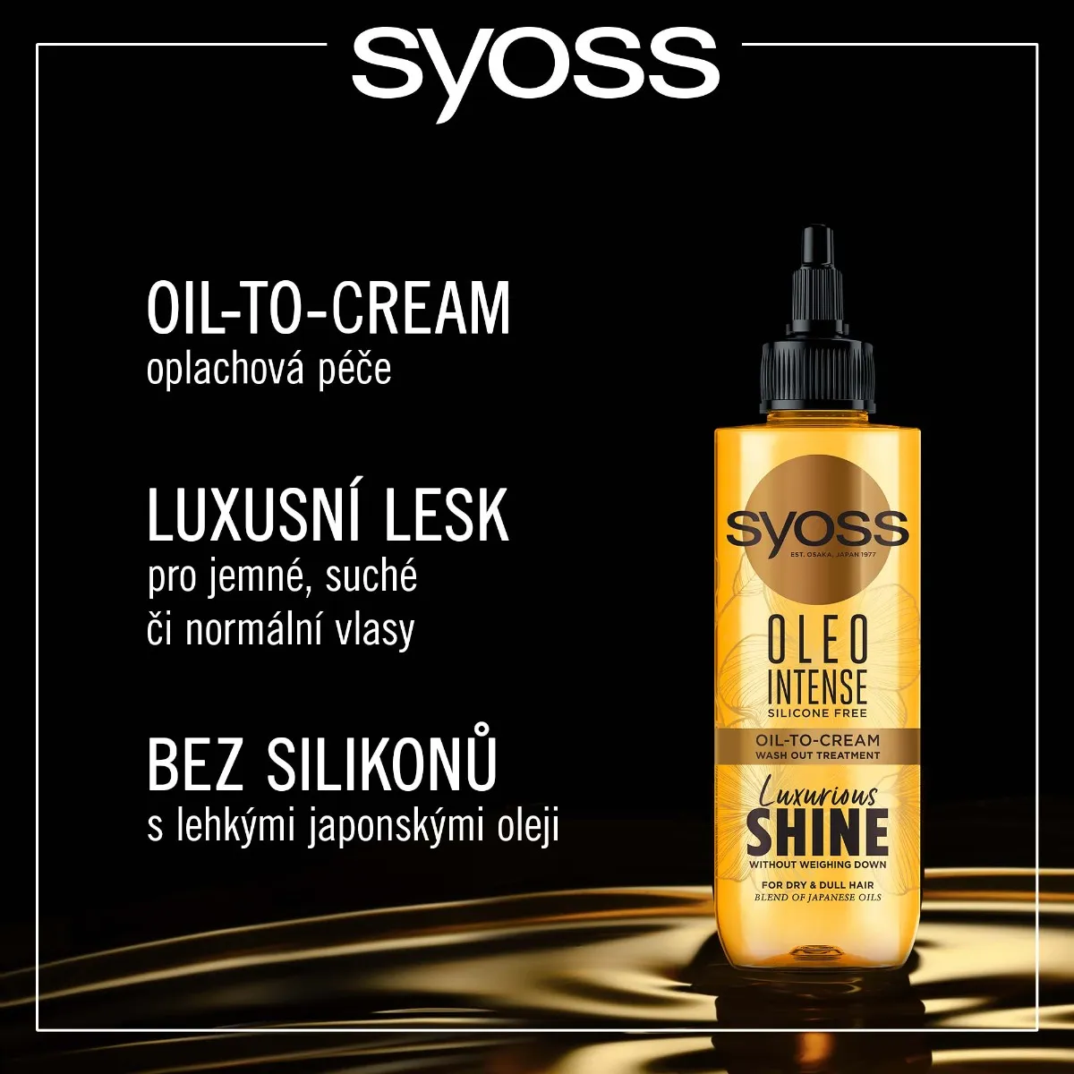Syoss Oleo Intense Oil-To-Cream oplachová péče 200 ml