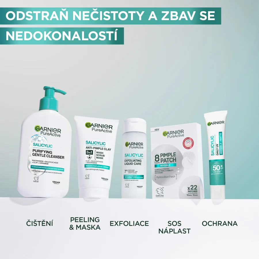 Garnier Pure Active Hydratační čisticí gel proti nedokonalostem 250 ml