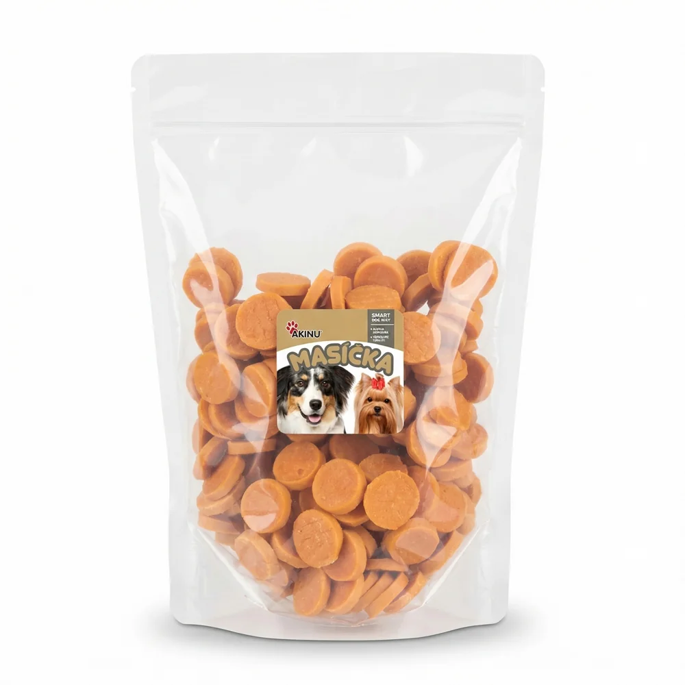 Akinu MASÍČKA Kuřecí chipsy pamlsek pro psy 1 kg