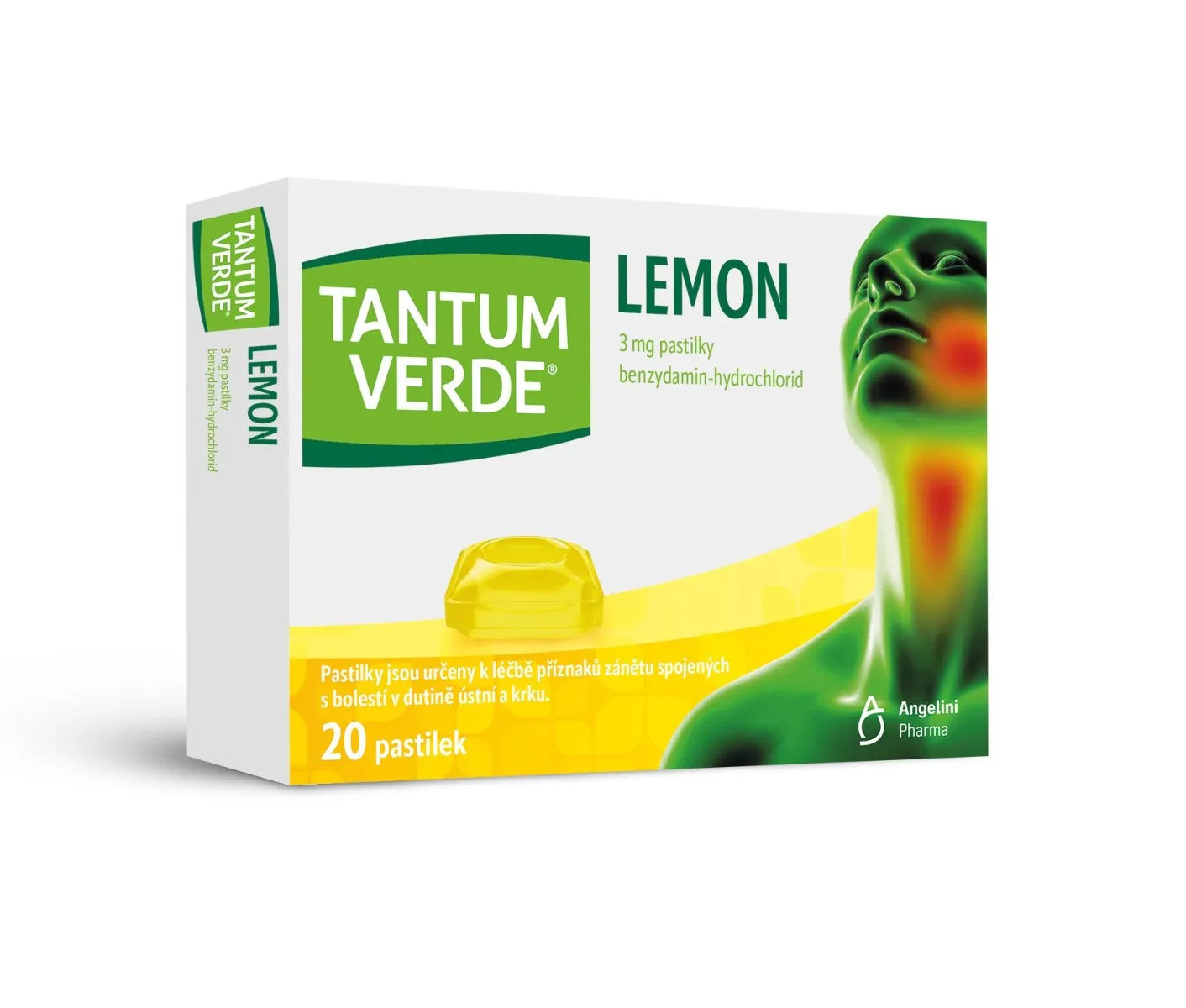Tantum Verde Lemon 3 mg 20 pastilek