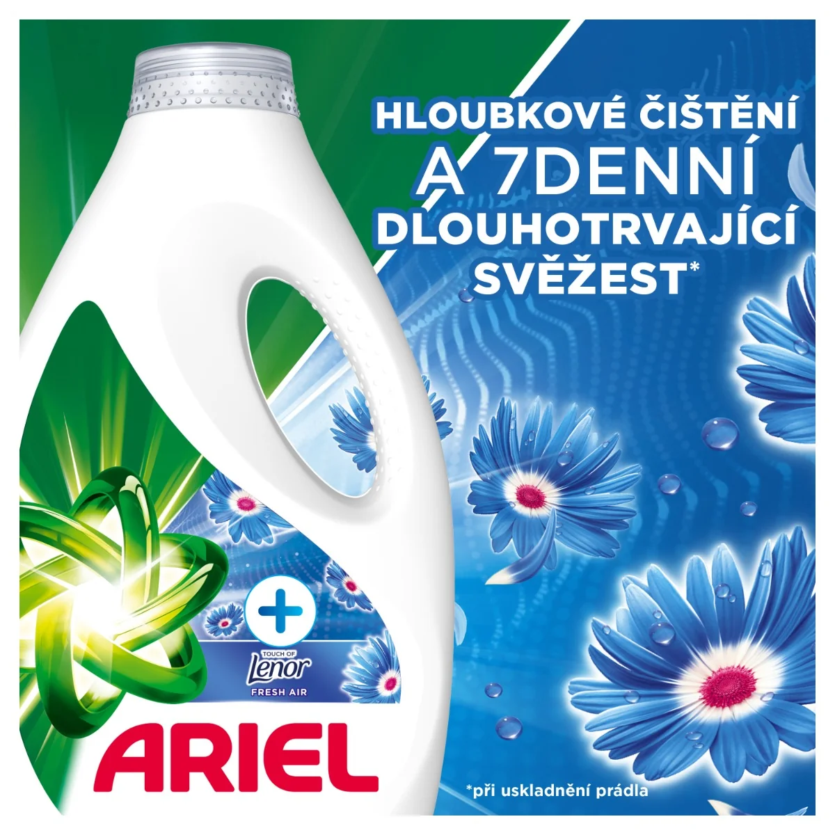 Ariel Touch of Lenor Fresh Air prací gel 2,25 l 50 praní