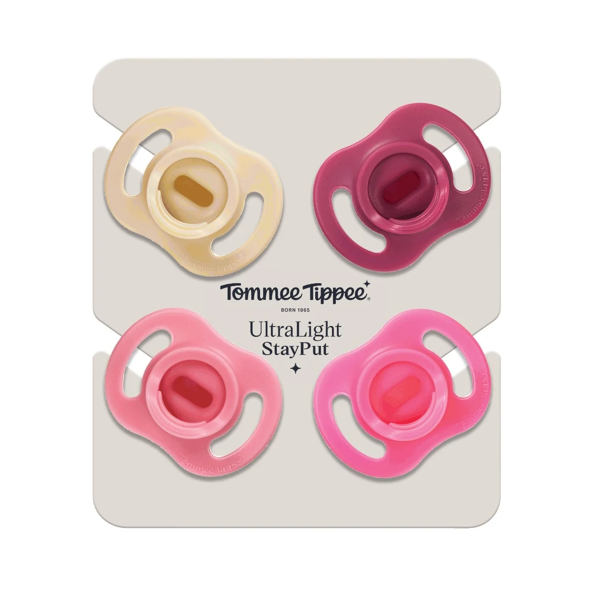 Tommee Tippee Silikonový Dudlík Ultralight Girl 6–18m 4 ks