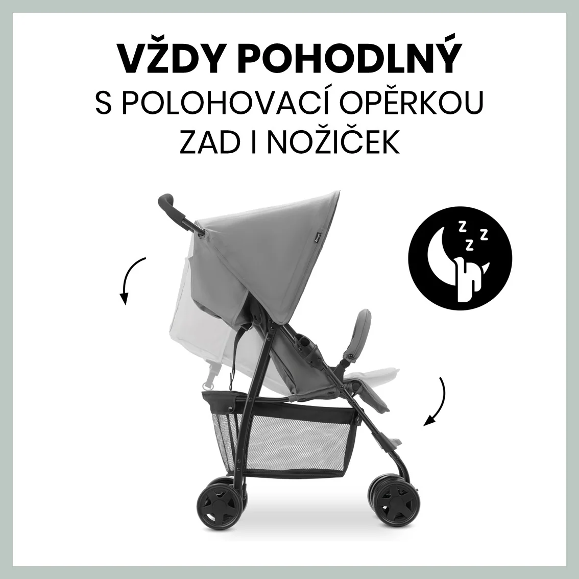 Hauck Sporťák Sport Grey