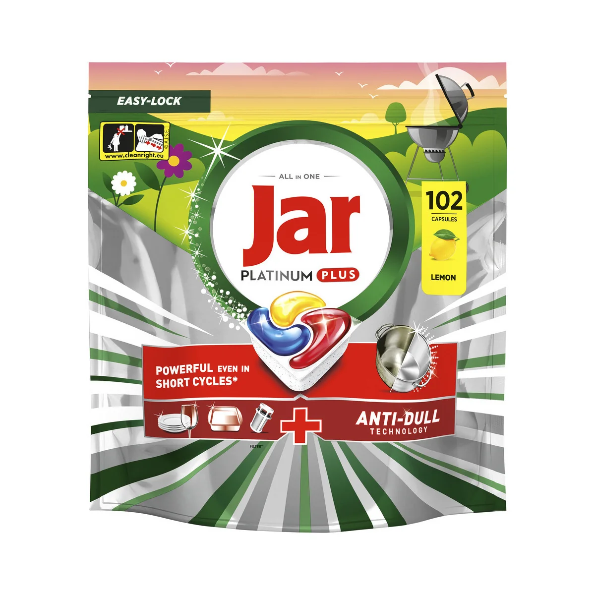 Jar Platinum Plus kapsle do myčky 102 ks